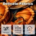thumbnail image 3 of Thanksgiving Pumpkin Pie Elegant Velvet Covers - Set of 2, Decorative Bed Pillow Cases with Unique Patterns for Home Decor, Available in 16x16, 18x18, and 20x20 Inches, 3 of 6