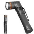 thumbnail image 1 of CNKOO 90° Foldable Tactical Flashlight IPX5 Waterproof Magnetic Torch USB Charging Handheld Emergency Lamp Bright XPG White/Red/Green Indicator Light 9 Modes, 1 of 10