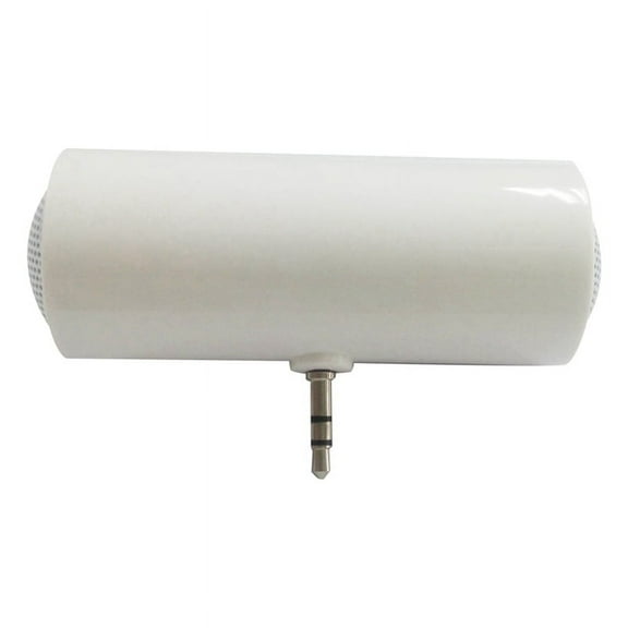Mini Speaker 3.5mm Portable Amplified Plug and Play for Mobile Phones Tablets White