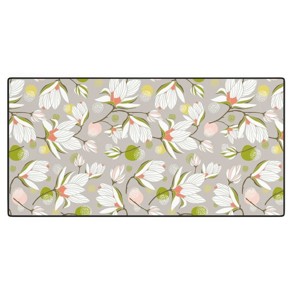 Society6 Heather Dutton Magnolia Blossom Stone Desk Mat 31" x 15"
