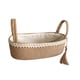 thumbnail image 4 of Cesta de almacenamiento tejida con asas para cómoda, encimera, estante de cocina, regalo decorativo con encaje, 4 of 9