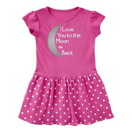 

Inktastic I love you to the moon & back. Gift Toddler Girl Dress