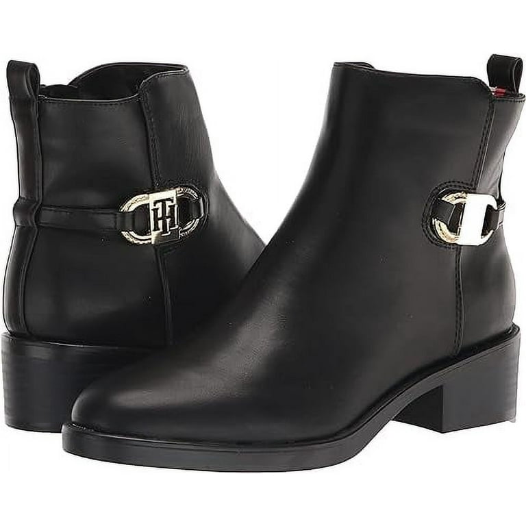 Tommy hilfiger round stud wedge bootie deals