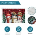 thumbnail image 7 of Christmas Placemats Set of 6 Snowman Place Mats Red Buffalo Plaid Placemat Washable Xmas Tree Snowflake Table Mats for Dining Kitchen Holiday Dinner Party Home Decor 13x19 Inch, 7 of 7