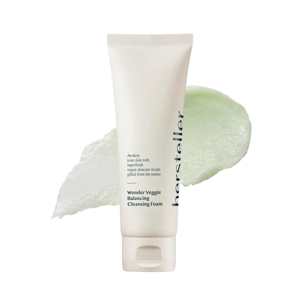 Hersteller Wonder Veggie Espuma limpiadora equilibrante 4.06 fl oz Limpiador espumoso calmante e hidratante vegano Limpiador facial Desmaquillador Cuidado de la piel coreano