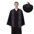thumbnail image 4 of Fotbe Colorful Shells Printed Class of 2024 Graduation Stole, 4 of 7