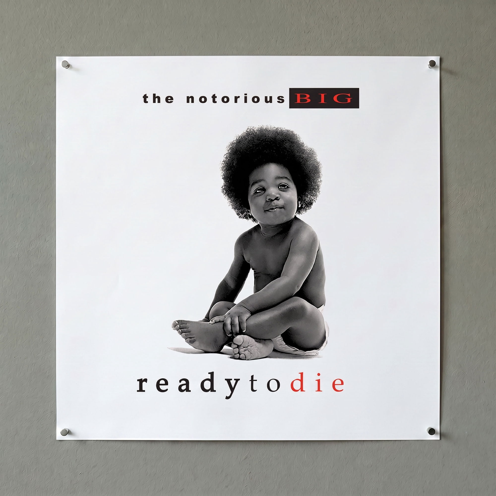 Pyramid America: The Notorious B.I.G: Ready to Die - 12x12 Album Cover Print - Rapper Artwork, Licensed Music Wall Decor, Premium Fan Collectible