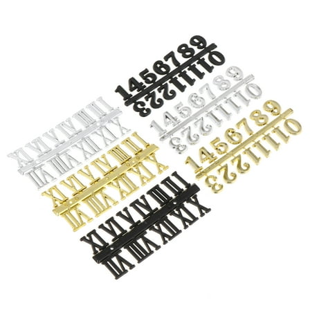 FESTFENDS 6Pcs Wall Clock Roman Numerals Black for Diy Enthusiasts Wall Clock Accessories