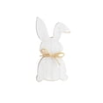 thumbnail image 2 of JeashCHAT Easter Spring Decorations for Home, Wooden Bunny Table Decor, Wood Rabbit Tabletop Signs with Bow for Tiered Tray Mantel Shelf Office Easter Party Supplies, White, 2 of 2