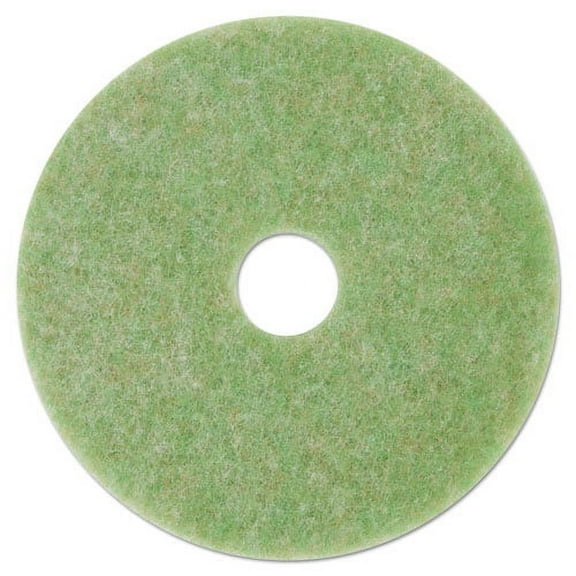 Low-Speed Topline Autoscrubber Floor Pads 5000, 13" Diameter, Green/amber, 5/carton | Bundle of 2 Cartons