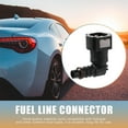 thumbnail image 2 of Unique Bargains Car 3/8 Fuel Line Quick Connector Nylon Hose Pipe Quick Release 90 Degree, 2 of 7