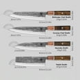 thumbnail image 6 of ARTIDGE Japanese Knife Set, 4Pcs - 8" Kiritsuke Chef, 8" Gyutou Chef, 7" Santoku, 7" Nakiri Knives, High Carbon Steel, Ergonomic Wood Handle, 6 of 6