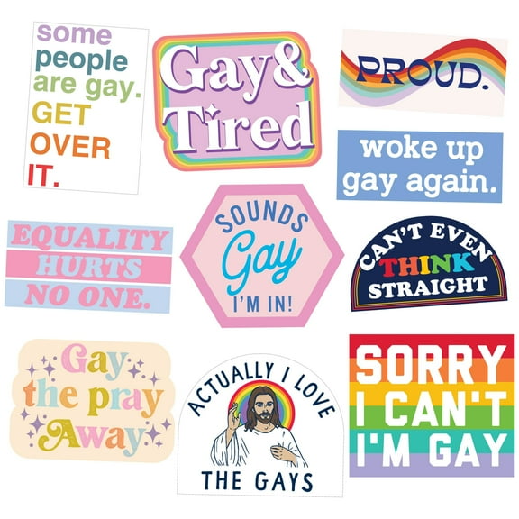 Pride Sticker Extra Large Stickers for Adults Funny Adhesives with Memes