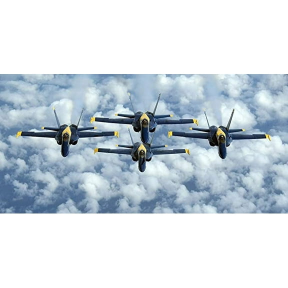Iconic Arts US Navy Blue Angels Laminated Poster 18x24