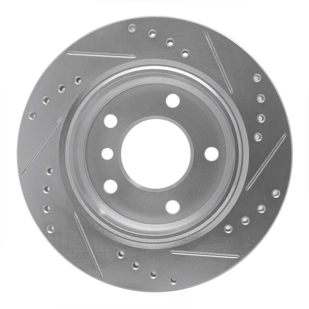 Dynamic Friction Company 631-31042L DFC Brake Rotor - Drilled And Slotted - Silver