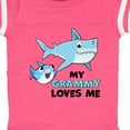 thumbnail image 4 of Inktastic My Grammy Loves Me with Cute Sharks Boys or Girls Baby Bodysuit, 4 of 5
