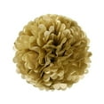 thumbnail image 2 of LEEYNEER 5pcs 8” Gold Tissue Paper Pom Pom Flower Ball, 2 of 4