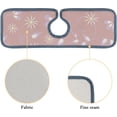 thumbnail image 5 of SKYSONIC Faucet Absorbent Mat 3 Pcs Gentle Flower Ornaments Kitchen Faucet Splash Catcher Washable Counter Drying Pads Behind Faucet for Kitchen Bathroom, 5 of 7