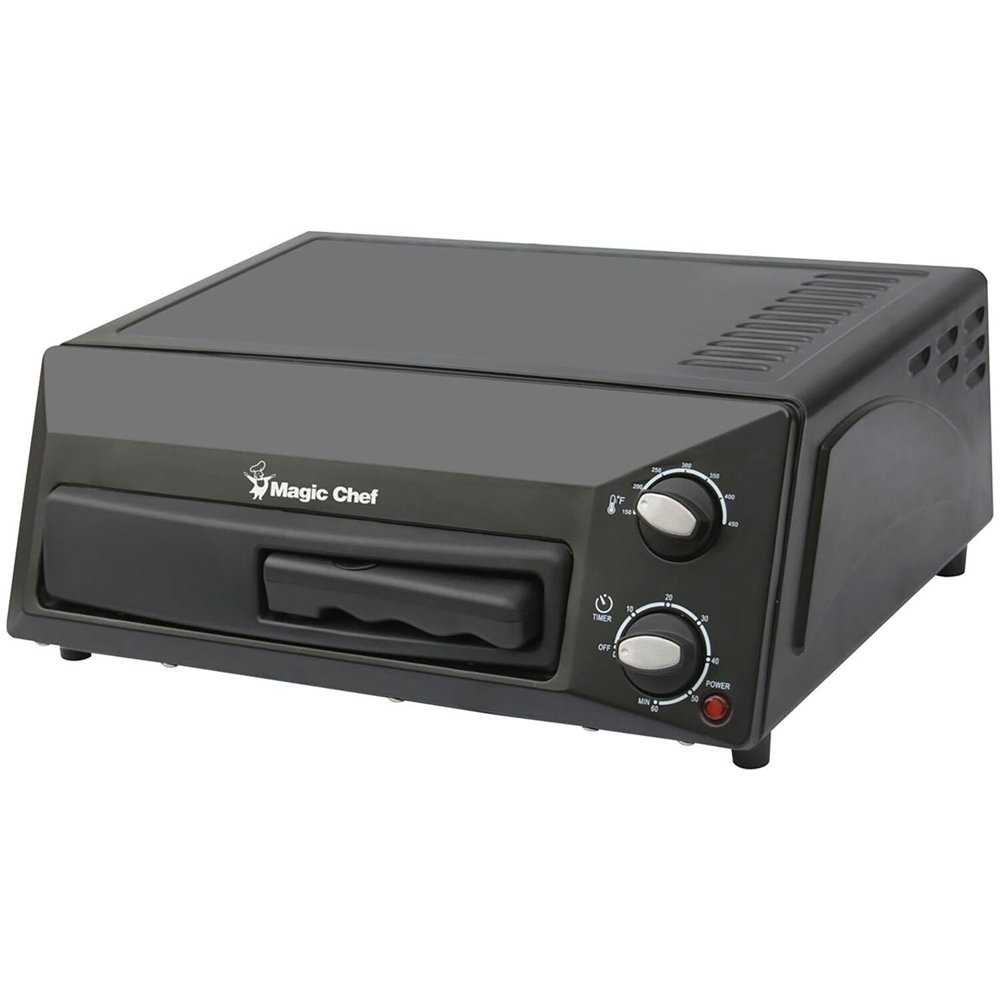 Magic Chef Countertop Pizza Oven in Black