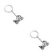 thumbnail image 4 of Jumpingount LLavero de motocicleta diseño Simple Metal motocicleta colgante llavero anillo vacaciones cumpleaños regalo plata 2piezas Jumpingount CBP014227, 4 of 6