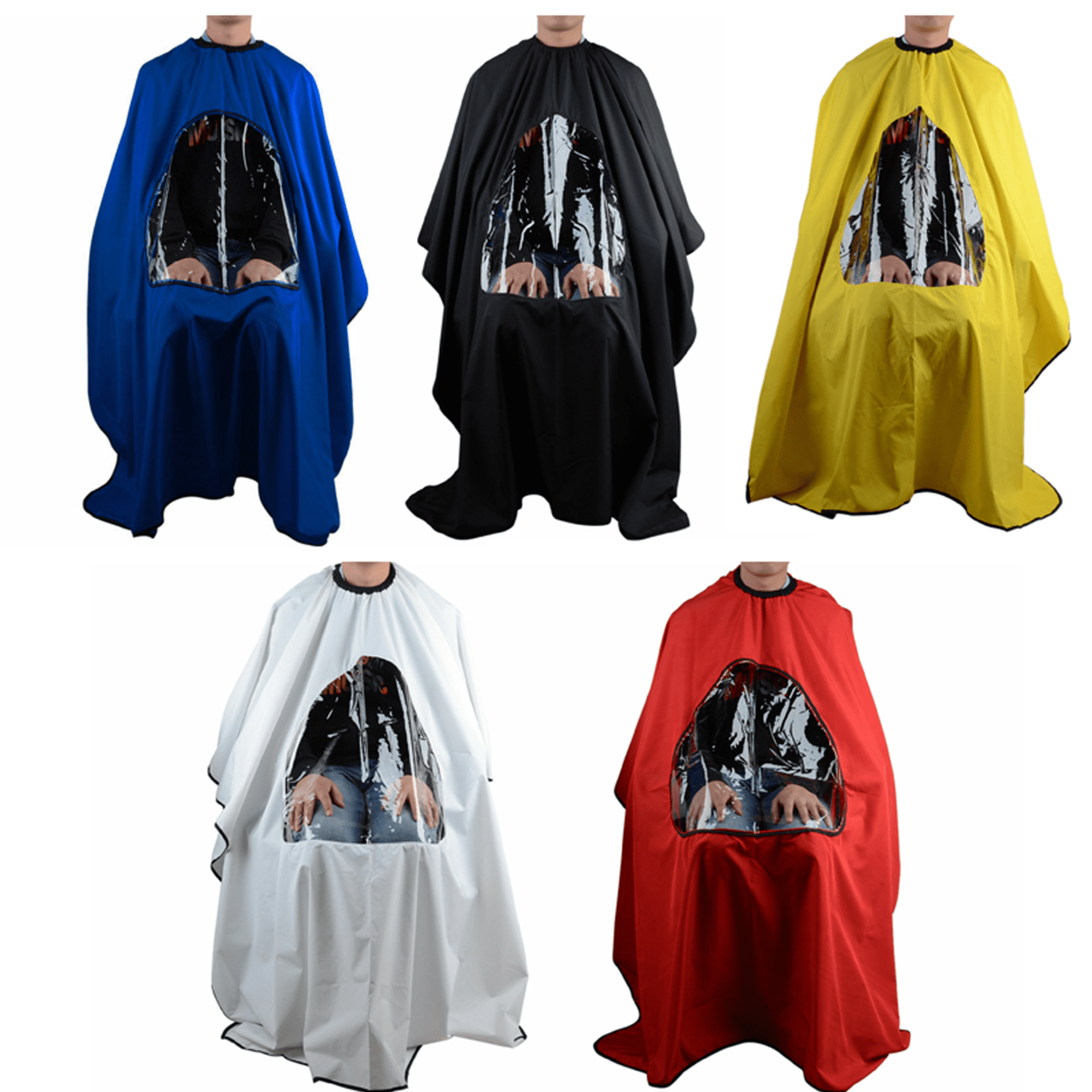 New Hair Cutting Barber Cape with Window Viewing Apron Stylist Gown Salon - Walmart.com