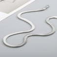thumbnail image 2 of Fashion New Punk 14K White Gold Cuban Necklace for Men Women Silver Color Twist Long Choker Hip Hop Jewelry, 2 of 6