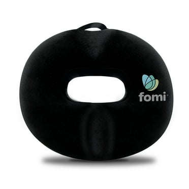 Extra Thick Donut Memory Foam Seat Cushion by FOMI Care  Black Large Tailbone Pillow for Car or Truck, Office Chair, Wheelchair  Back, Bed Sores, Prostate, Coccyx, Hemorrhoid, Sciatica Pain Relief