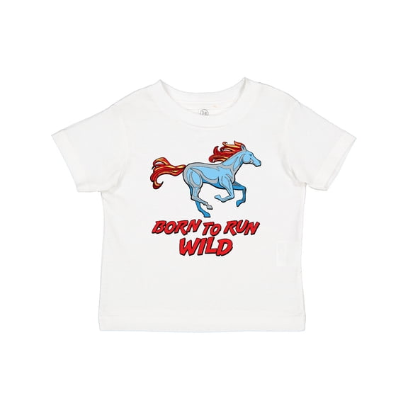 Inktastic Born to Run Wild- Galloping Horse Boys or Girls Baby T-Shirt