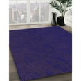 thumbnail image 3 of Ahgly Company Machine Washable Indoor Round Transitional Denim Dark Blue Area Rugs, 6' Round, 3 of 7
