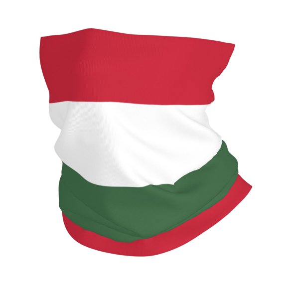 Cooling Neck Gaiter Face Cover Scarf Hungarian Flag Protection Mask Windproof Hiking Cycling Running For Men Women
