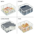 thumbnail image 3 of mDesign Steel Organizer Matte White (25933), 3 of 6