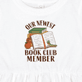 thumbnail image 4 of Inktastic Our Newest Book Club Member Girls Baby Dress, 4 of 5