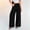 Black, variant on Endives Linen Pants Women Solid Color Spring Summer Loose High Waist Straight Leg Pant Casual Pants Wide Leg Pants For Women