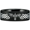 thumbnail image 5 of Celtic Raven Tungsten Carbide Ring, 5 of 11