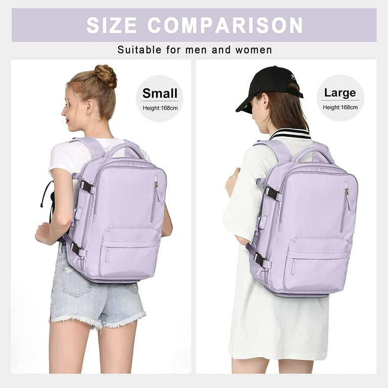 Large Backpack for Women Men Carry On Backpack for Everydayon Airplane Laptop Backpack with Shoe Compartment Flight Approved Personal Item Bag