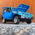 thumbnail image 5 of Maquetas de coches de juguete fundidos a presión, Wrangler, escala 1:32, aleación azul, 5 of 5