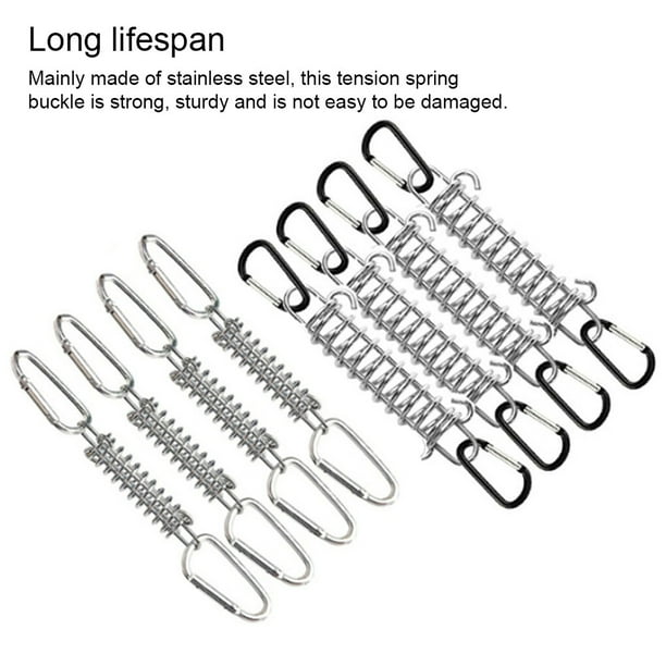 pitrice 4 Pieces Stainless Steel Tent Tension Spring Outdoor Equipment