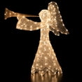 thumbnail image 4 of Northlight Lighted 3D Trumpeting Angel Outdoor Christmas Decoration - 44" - Clear Lights, 4 of 10