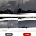 thumbnail image 3 of Compatible with 2014-2022 Jeep Cherokee 6-piece black pillar kit door trim piano cover, 3 of 5