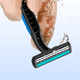 thumbnail image 3 of Maquinillas de afeitar desechables FloreceBien a granel, maquinillas de afeitar envueltas individualmente a granel, maquinillas de afeitar de doble hoja con tapa de seguridad transparente y crema de, 3 of 5