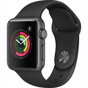 Apple Watch (First Generation) 38mm Smartwatch Space Gray Aluminum Case, Black Sport Band, Pre-owned Like new
