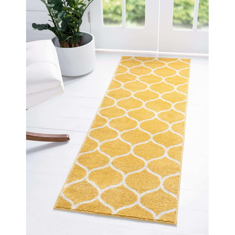 Unique Loom Rounded Trellis Frieze Rug