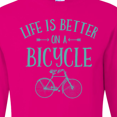 thumbnail image 4 of Inktastic Life's Better on a Bicycle Long Sleeve T-Shirt, 4 of 5