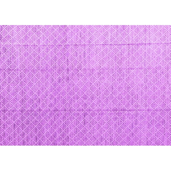 Ahgly Company Indoor Rectangle Solid Purple Modern Area Rugs, 2' x 4'