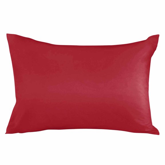 Waterproof Outdoor Throw Pillows with Inserts 12"x20", Pure Red Soft Decorative Pillowcases for Couch Bedroom, Simple Solid Color Pillow Covers for Sofa Living Room