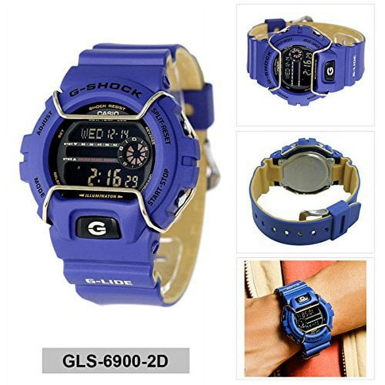 Digital Sport Watch Low Temperature Resistant G-SHOCK G-LIDE Blue Mens  GLS-6900-2D