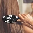 thumbnail image 3 of Halloween Ghost Bat Star Pattern Hair Brush,Girls Detangling Hair Brush,Glide Through Tangles with Ease for Wet & Dry Hair,8.8"X2.8", 3 of 7