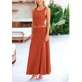 thumbnail image 4 of Conjunto de Falda Larga PRETTYGARDEN Rojo Ladrillo Talla XS, 4 of 7