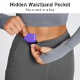 thumbnail image 4 of BALEAF Women's Fleece Lined Leggings with Pockets 25" Petite Thermal Winter Warm High Waisted Thick 7/8 Yoga Pants Dark Gray L, 4 of 7