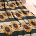thumbnail image 3 of Beige Stripe Sunflower Pattern Blanket,Comfortable Soft Flannel Throw Blanket,All Season,Warm Lightweight Blankets for Sofa Bed Couch Living Room Chair,30"x40", 3 of 4